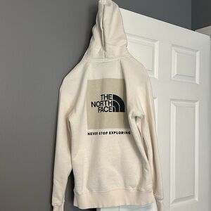 Cream Northface hoodie